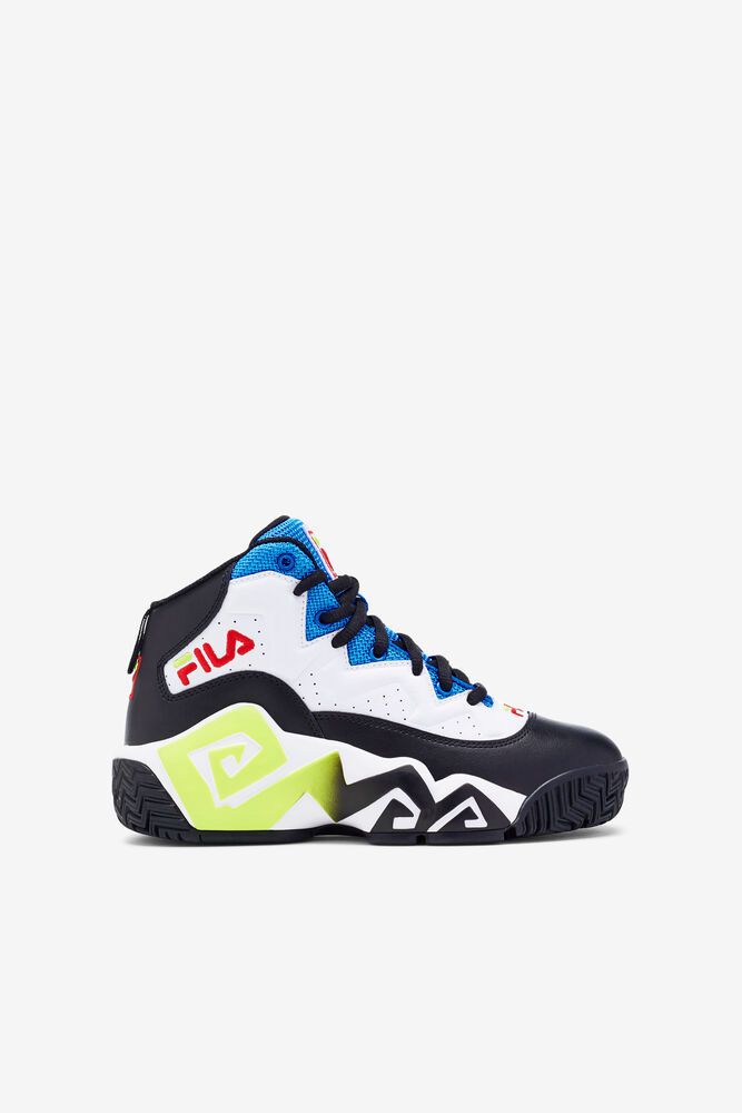 Fila Sneakers Mb Kids White/Black/Blue - India DFZ-231678